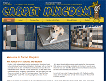 Tablet Screenshot of carpetkingdom.com.au